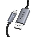 Syntech USB C to DisplayPort Cable[4K@60Hz], Thunderbolt 3 to DisplayPort Cable Compatible with MacBook Air/Pro 2020 iPad Mini/Pro 2021 iMac 2021 iPad Air 4 Samsung Galaxy S10/S9, Dell XPS, etc. 1.8m