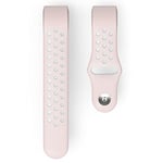 Hama Bracelet de sport universel respirant pour Fitbit Charge 3/4 Rose Gris