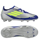 adidas F50 Messi Elite Fg La Vida Rapida - Silver/gul/lucid Blue Barn - Gräs (Fg), storlek 31½