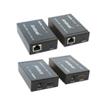 Hdmi Extender Ethernet Network Cable Lan Over Cat5e Cat6 60 Metres Hdmi 3d 1080p