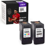 LEMEROUtrust PG-545XL CL-546XL Remanufactured Ink Cartridges Compatible for PIXMA MX495 iP2850 MG2450 MG2550 MG2550S MG2950 MG3050 MG3051 TS205 TS305 TS3150 TS3151 Printer (Black/Color)