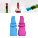 Reusable Wine Saver Bottle Stopper Silicone Champagne Beverage B Red