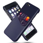 IPhone SE 2022 etc. kuori korttipaikalla - Sininen