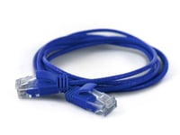 Wantec - Patch-Kabel - Rj-45 (Hane) Till Rj-45 (Hane) - 20 Cm - Cat 6A - Blå, Ral 5015