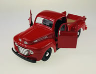MAISTO 1948 FORD F-1 PICKUP RED 1:24 DIE CAST METAL MODEL NEW IN BOX 31935