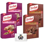 Slimfast Meal Replacement Bar Bundle Pack 16x60g Chocolate Chip Very Berry Diet