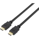 SpeaKa Professional HDMI Connection Cable 10.00 m SP-7870112 Audio Return Channel Gold-Plated Contacts Black [1x H