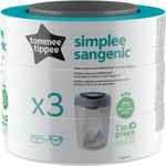 Tommee Tippee Simplee Sangenic Refills, Pack of 3 (Compatible with Simplee Sang