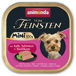 Animonda vom Feinsten Adult Mini 32 x 100 g - vasikka, kinkku & basilika