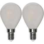 Klotlampa LED Matt 250lm E14 2700K 2-pack