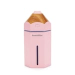 CJJ-DZ Air Purifier Humidifier USB Ultrasonic Aromatherapy Air Humidifier LED Light Portable Aroma Diffuser Mist Fogger Mini For Home Car Office,humidifiers for bedroom (Color : Pink)