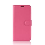 Nokia 3.2 Skinn Flip Deksel m. Lommebok - Rosa