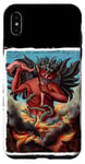 Coque pour iPhone XS Max The Devil Devouring Human in Hell Occult Monster Athée
