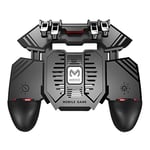 LINGZHEN Mobile Game Controller Six-finger Linkage Multi-function Mobile Phone Gamepad with Bracket, Suitable for 4.7-6.5 inch Mobile Phones