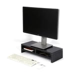 Cikonielf support d'écran PC Support de moniteur de bureau à 2 niveaux étagère plinthe TV LCD ordinateur portable PC écran