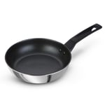 Frying Pan Stainless Steel Non Stick Dimpled Surface Cookware - 25 cm