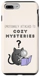 iPhone 7 Plus/8 Plus Emotionally Attached to Cozy Mysteries | Crime Reading Cat Case