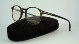 TOM FORD Eyeglasses TF 5294 052 Dark Havana Round Brille Glasses Frames  Size 48