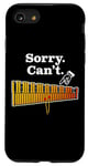 Coque pour iPhone SE (2020) / 7 / 8 « Désolé, je ne peux pas. Je dois jouer à Marimba » Une blague percussionniste