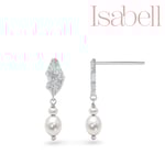 Smykkekæden Isabell Sterling Silver Stiftörhängen Med Sötvattenspärlor OBE199S