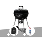 Barbecue à charbon Napoleon Kettle Premium 57 cm + Housse de protection + Nettoyant grill 3 en 1