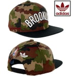 adidas Originals NBA Camouflage Brooklyn Multicolour Unisex Snapback Cap *NEW