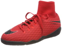 Nike JR HYPERVENOMX PHELON 3 DF IC, Unisex Kid's Football Boots, Red (Universität Rot/Schwarz-Helles Karmesinrot 616), 3.5 UK (36 EU)
