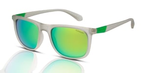 Superdry SDS-5016 Men's Sunglasses 165P Grey Crystal Green/Green Mirror