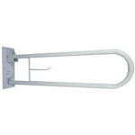 Mobiclinic - Double barre de securite pour salle de bain Pliable avec porte-papier Arco
