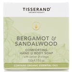 Tisserand Bergamot & Sandalwood Comforting Hand and Body Bar Soap