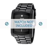 Fossil Klockarmband FS4602 Gummi Svart 28mm