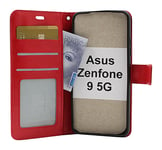 Crazy Horse Wallet Asus Zenfone 9 5G (Röd)