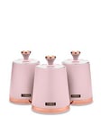 Tower Cavaletto Storage Canisters In Pink &Ndash; Set Of 3