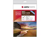 Agfaphoto - Matt - Bestruket - A4 (210 X 297 Mm) - 130 G/M² - 50 Ark Fotopapper