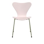 Fritz Hansen - Sjuan 3107 stol stålstativ rainbow 7:14 AM pink - Matstolar - Arne Jacobsen - Rosa - Metall