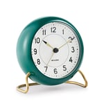 Arne Jacobsen Clocks AJ Station bordsklocka grön grön