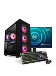 Pcspecialist Fusion 250 Gaming Desktop, 24-Inch Fhd Monitor, Keyboard &Amp; Mouse Bundle - Nvidia Geforce Rtx 4060 Ti, Amd Ryzen 5, 16Gb Ram, 1Tb Ssd