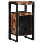 Badrumsskåp Flerfärgat 40x35x75 cm Massivt Trä Återvunnet
