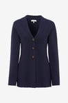 Newhouse - Stickad Blazer Kim - Blå
