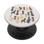 Labrador Retriever Puppies Cute Dog Theme PopSockets PopGrip: Swappable Grip for Phones & Tablets