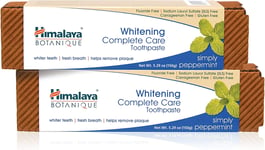 Himalaya Botanique Simply Peppermint Whitening Complete Care Toothpaste 2-Pieces