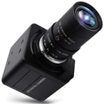 SVPRO UHD 4K USB Camera with Zoom,5-50mm 10X Optical Zoom Lens USB Webcam High Definition Mini Camera 3840x2160@30fps Adjustable Focal Length Camera for Tripod Mount with Sony IMX317 Sensor