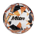 Mitre Ultimax Pro Ballon de Football Unisexe pour Adulte, Blanc/doré/Noir, Pointure 38