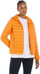 Tommy Hilfiger Women Jacket Padded Global Stripe for Transition Weather, Orange (Rich Ochre), XXL