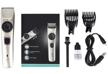 YUW Mens Hair Clipper Hair,Rechargeable Hair Trimmer Cordless Electric Hair Clippers Haircutting Kit with 2 Guide Combs