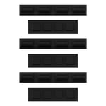 3 Kit 8-In-1 Adhesive Backed Rubber Feet Dust Covers Fits Nintendo Wii Black