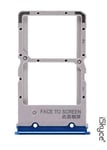 iSkyce OEM Tiroir Nano Sim SD Bleu pour Xiaomi Redmi K20 - Mi 9T - K20 Pro - Mi 9T Pro.