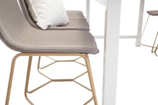 Venture Design Count & X-chair matgrupp Vit/grå 8 st stolar & bord 220 x 100 cm
