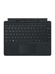 Microsoft Surface Pro Signature Keyboard - keyboard - with touchpad accelerometer Surface Slim Pen 2 storage and charging tray - QWERTZ - black - with Slim Pen 2 - Tangentbord - Svart