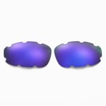 Walleva Purple Vented Polarized Replacement Lenses For Oakley Split Jacket